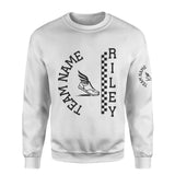 Personalized Cross Country on a Sweatshirt With Team and Cross Country Runner Name on a Sweatshirt