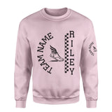 Personalized Cross Country on a Sweatshirt With Team and Cross Country Runner Name on a Sweatshirt