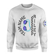 Personalized Swimming on a Sweatshirt With Team and Swimmer Name on a Sweatshirt