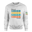 Personalized Cheer Cheer Cheer on a Sweatshirt With Mascot and Cheerleader Name on a Sweatshirt