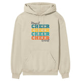 Personalized Cheer Cheer Cheer on a Hoodie With Mascot and Cheerleader Name on a Hoodie