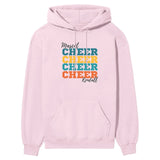 Personalized Cheer Cheer Cheer on a Hoodie With Mascot and Cheerleader Name on a Hoodie