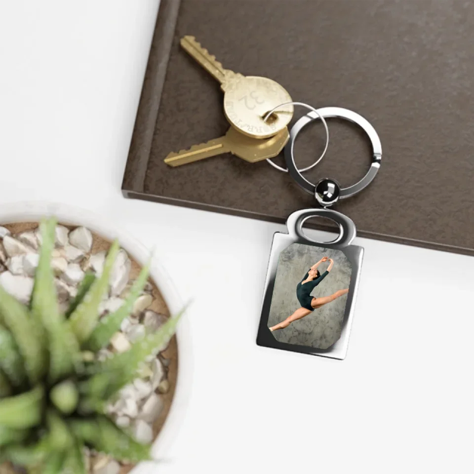 Custom Dancer Photo Key Ring