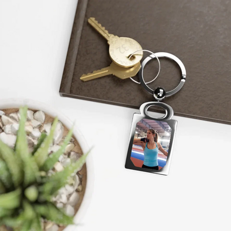 Custom Shot putter Photo Key Ring