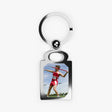 Custom Javelin Thrower Photo Key Ring