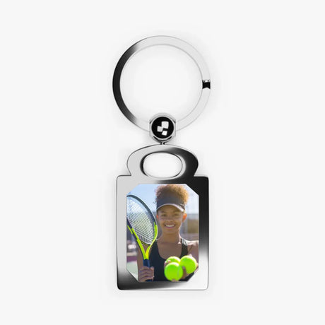 Custom Tennis Player Photo Key Ring