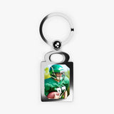 Custom Football Player Photo Key Ring