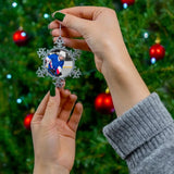 Custom Hockey Player Photo Ornament