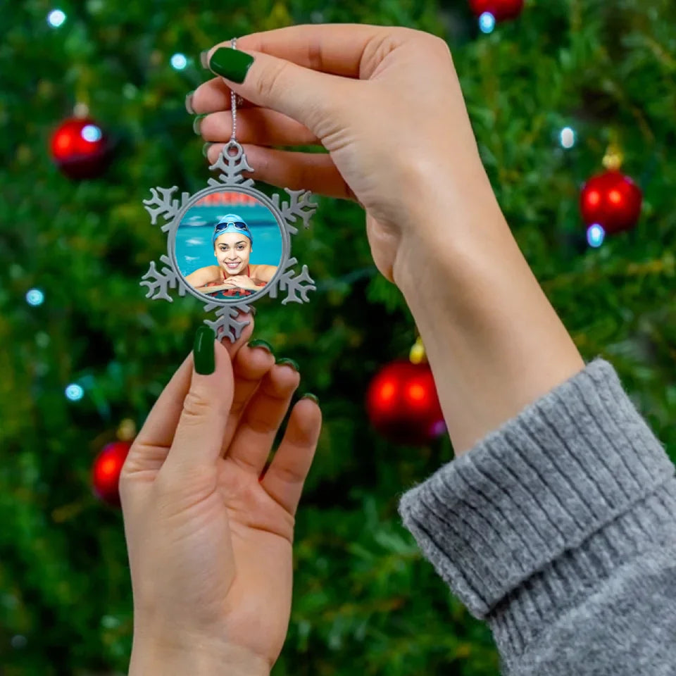 Custom Swimmer Photo Ornament