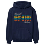 Personalized Martial Arts Martial Arts Martial Arts on a Hoodie With Mascot and Martial Artist Name on a Hoodie