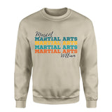 Personalized Martial Arts Martial Arts Martial Arts on a Sweatshirt With Mascot and Martial Artist Name on a Sweatshirt