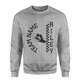 Personalized Sprint on a Sweatshirt With Team and Sprinter Name on a Sweatshirt