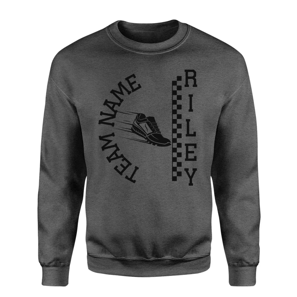 Personalized Pole Vault on a Sweatshirt With Team and Pole Vaulter Name on a Sweatshirt