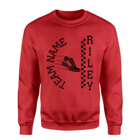 Personalized Pole Vault on a Sweatshirt With Team and Pole Vaulter Name on a Sweatshirt