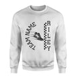 Personalized Javelin on a Sweatshirt With Team and Javelin Thrower Name on a Sweatshirt