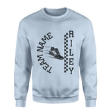 Personalized Javelin on a Sweatshirt With Team and Javelin Thrower Name on a Sweatshirt