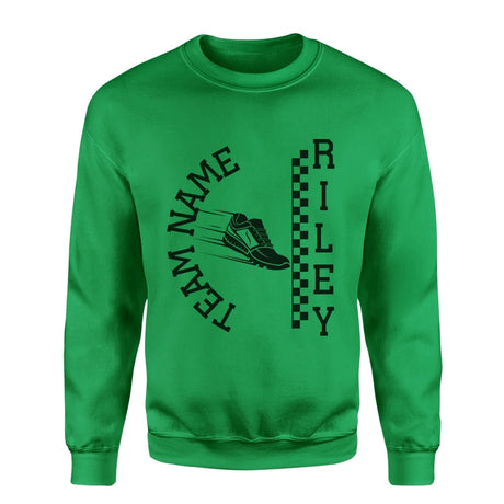 Personalized Hurdles on a Sweatshirt With Team and Hurdler Name on a Sweatshirt