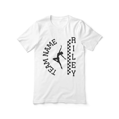 Personalized Dance Shirt With Team and Dancer Name on a Unisex T-Shirt