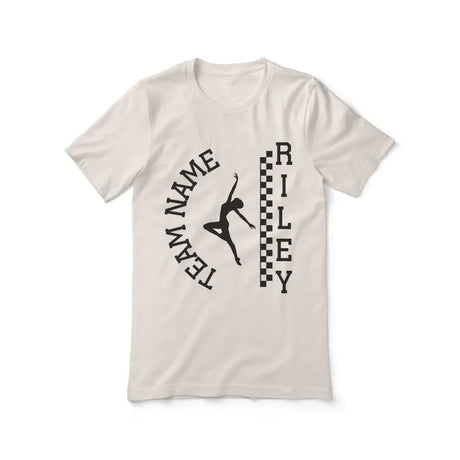 Personalized Dance Shirt With Team and Dancer Name on a Unisex T-Shirt