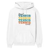 Personalized Tennis Tennis Tennis on a Hoodie With Mascot and Tennis Player Name on a Hoodie