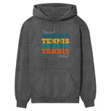 Personalized Tennis Tennis Tennis on a Hoodie With Mascot and Tennis Player Name on a Hoodie