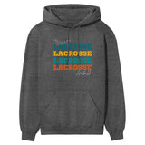 Personalized Lacrosse Lacrosse Lacrosse on a Hoodie With Mascot and Lacrosse Player Name on a Hoodie