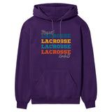 Personalized Lacrosse Lacrosse Lacrosse on a Hoodie With Mascot and Lacrosse Player Name on a Hoodie