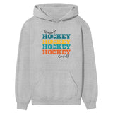 Personalized Hockey Hockey Hockey on a Hoodie With Mascot and Hockey Player Name on a Hoodie