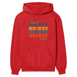 Personalized Hockey Hockey Hockey on a Hoodie With Mascot and Hockey Player Name on a Hoodie