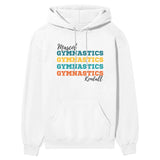 Personalized Gymnastics Gymnastics Gymnastics on a Hoodie With Mascot and Gymnast Name on a Hoodie