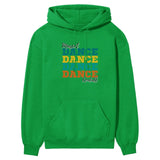 Personalized Dance Dance Dance on a Hoodie With Mascot and Dancer Name on a Hoodie