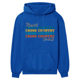 Personalized Cross Country Cross Country Cross Country on a Hoodie With Mascot and Cross Country Runner Name on a Hoodie