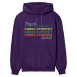 Personalized Cross Country Cross Country Cross Country on a Hoodie With Mascot and Cross Country Runner Name on a Hoodie