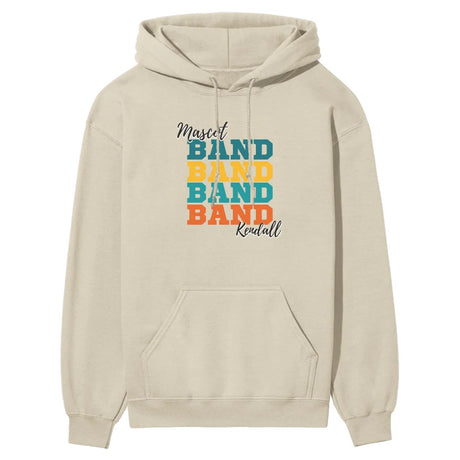 Personalized Band Band Band on a Hoodie With Mascot and Musician Name on a Hoodie