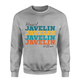 Personalized Javelin Javelin Javelin on a Sweatshirt With Mascot and Javelin Thrower Name on a Sweatshirt