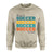 Personalized Soccer Soccer Soccer on a Sweatshirt With Mascot and Soccer Player Name on a Sweatshirt