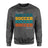 Personalized Soccer Soccer Soccer on a Sweatshirt With Mascot and Soccer Player Name on a Sweatshirt