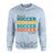 Personalized Soccer Soccer Soccer on a Sweatshirt With Mascot and Soccer Player Name on a Sweatshirt