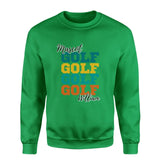 Personalized Golf Golf Golf on a Sweatshirt With Mascot and Golfer Name on a Sweatshirt