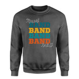 Personalized Band Band Band on a Sweatshirt With Mascot and Musician Name on a Sweatshirt