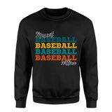 Personalized Baseball Baseball Baseball on a Sweatshirt With Mascot and Baseball Player Name on a Sweatshirt