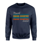 Personalized Cross Country Cross Country Cross Country on a Sweatshirt With Mascot and Cross Country Runner Name on a Sweatshirt