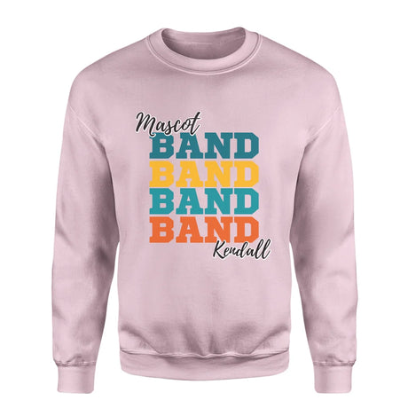 Personalized Band Band Band on a Sweatshirt With Mascot and Musician Name on a Sweatshirt