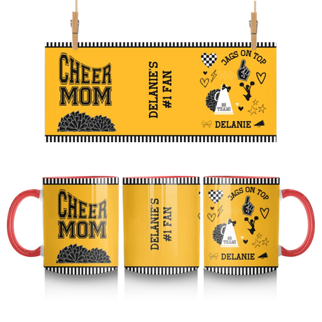 Personalized Cheer Mom Mug