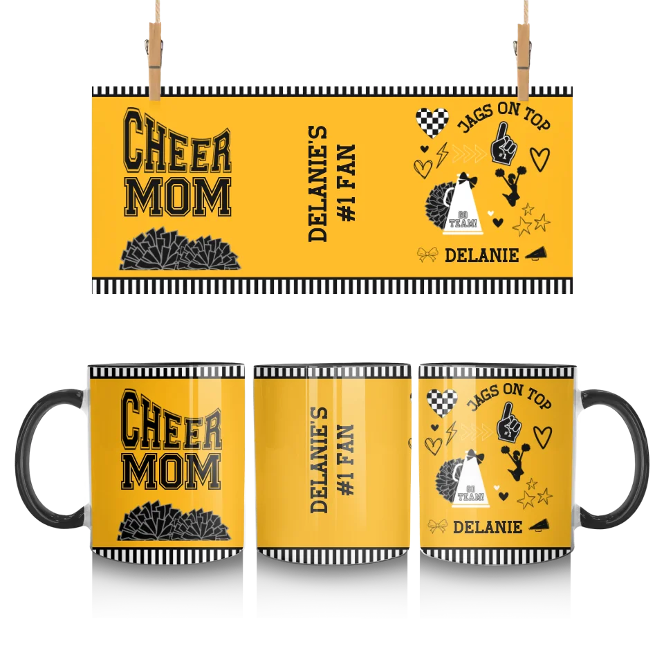 Personalized Cheer Mom Mug