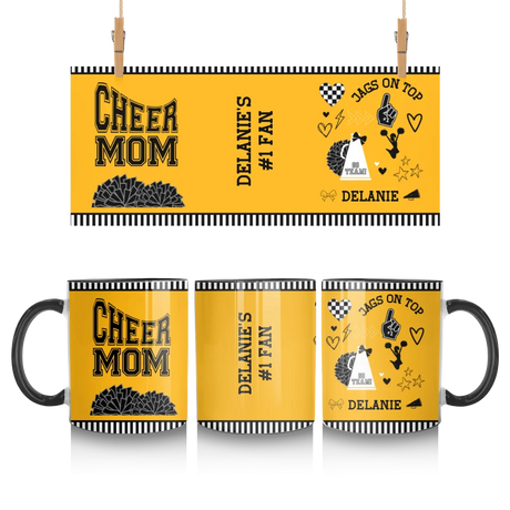 Personalized Cheer Mom Mug