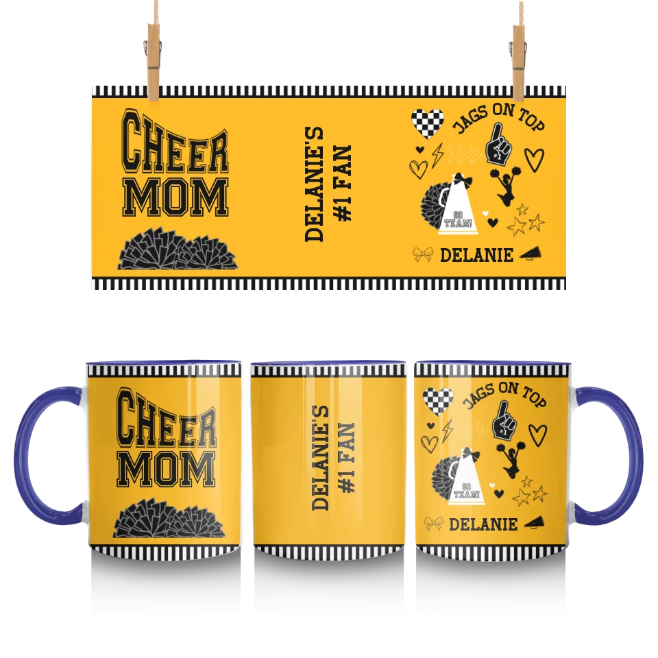 Personalized Cheer Mom Mug