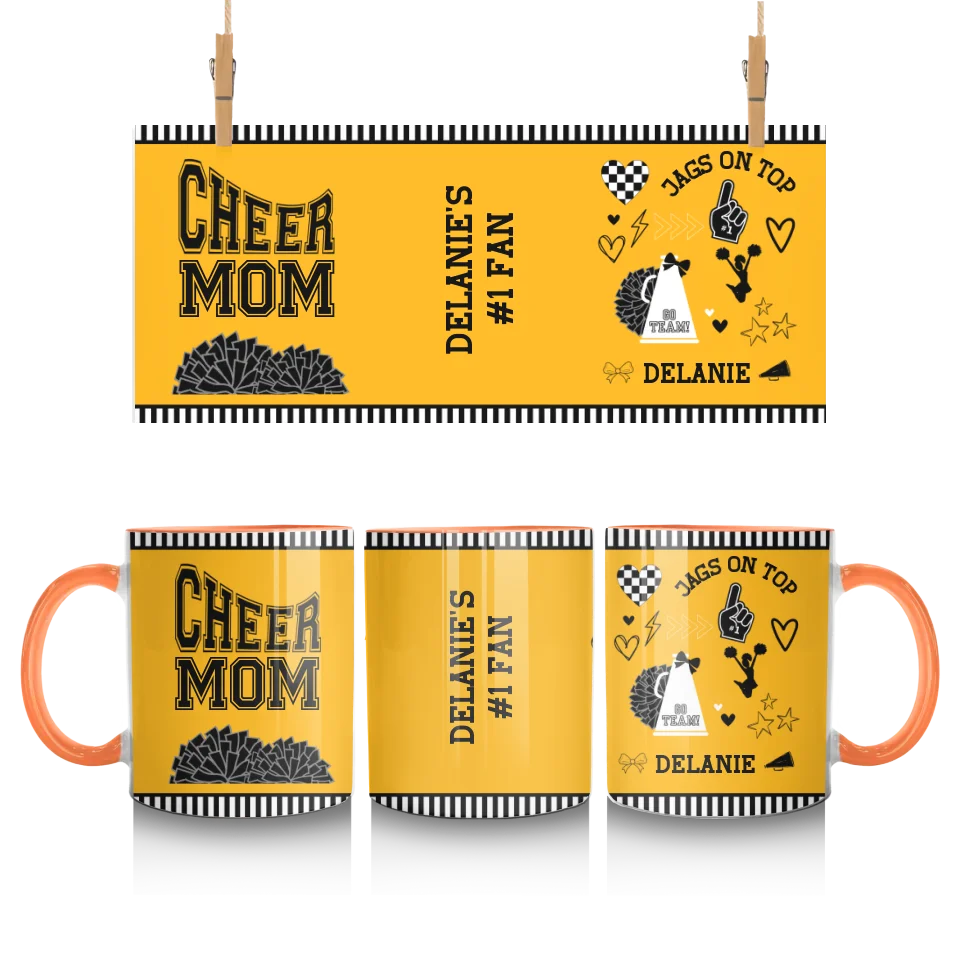 Personalized Cheer Mom Mug