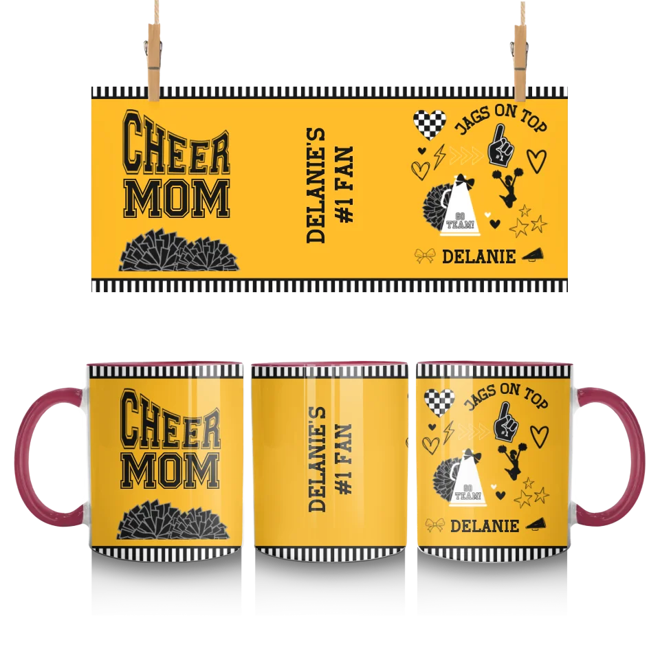 Personalized Cheer Mom Mug