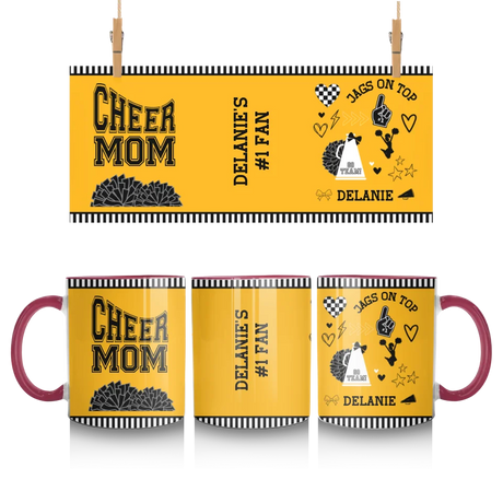 Personalized Cheer Mom Mug